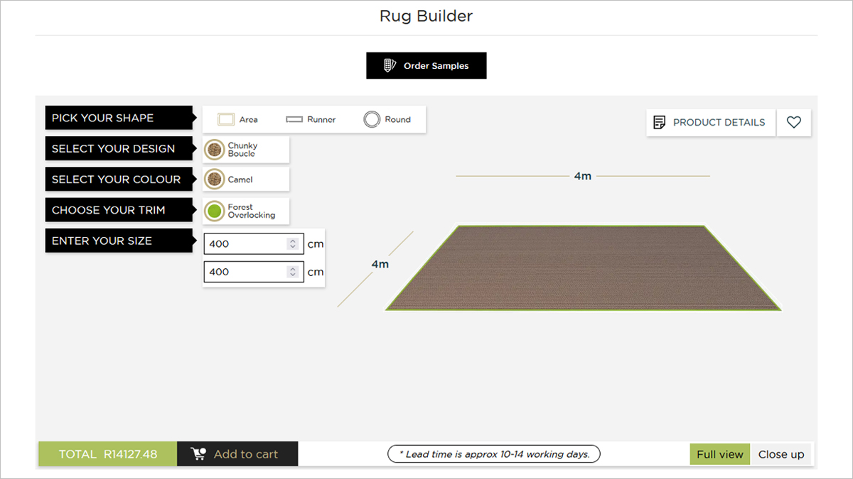 Custom Rug builder